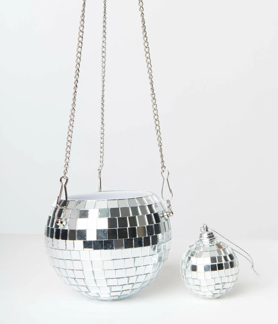 EGG 4 Inch Disco Ball Hanging Planter