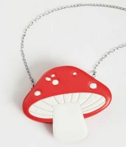 Miss Sparkling Red Mushroom Handbag