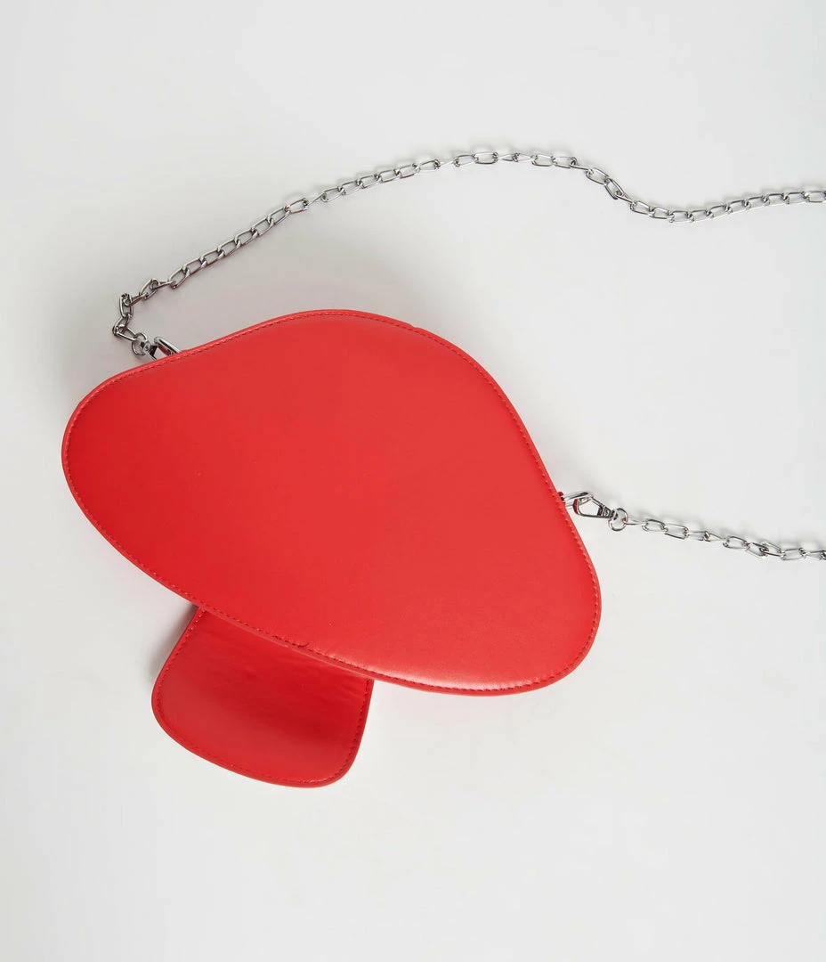 Miss Sparkling Red Mushroom Handbag