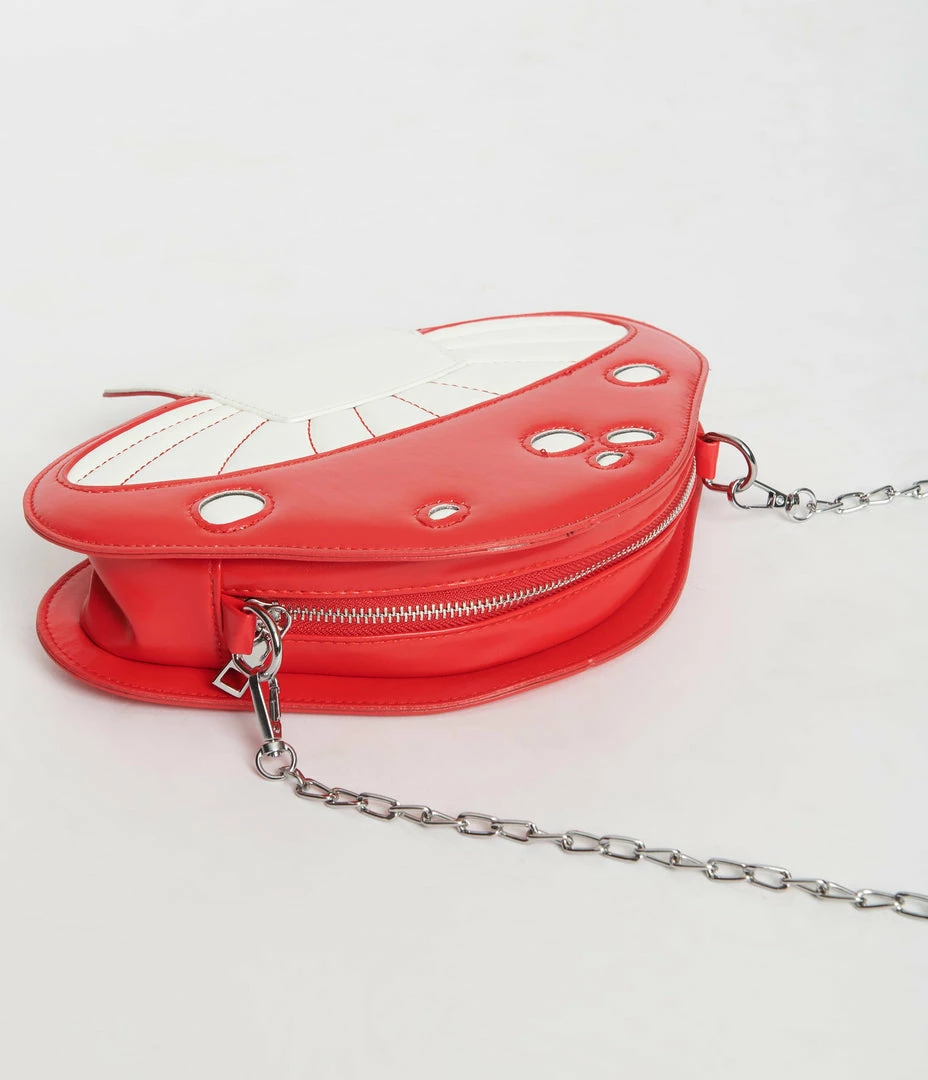 Miss Sparkling Red Mushroom Handbag