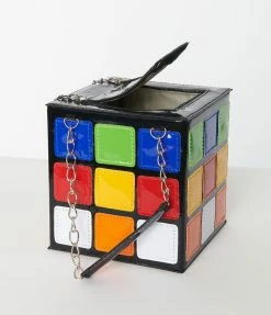 BAGS-2-SLAY (Faire) Multicolor Puzzle Cube Handbag Accessories