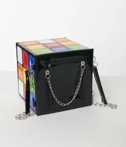 BAGS-2-SLAY (Faire) Multicolor Puzzle Cube Handbag Accessories