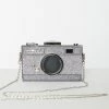 BAGS-2-SLAY (Faire) Silver Glitter Camera Strike A Pose Handbag Accessories