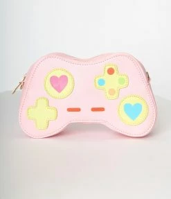 Faire ( Bewaltz) Pink Leatherette Game Controller Handbag