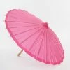 Faire (Weddingstar Inc.) Pink Paper & Bamboo Handle Parasol