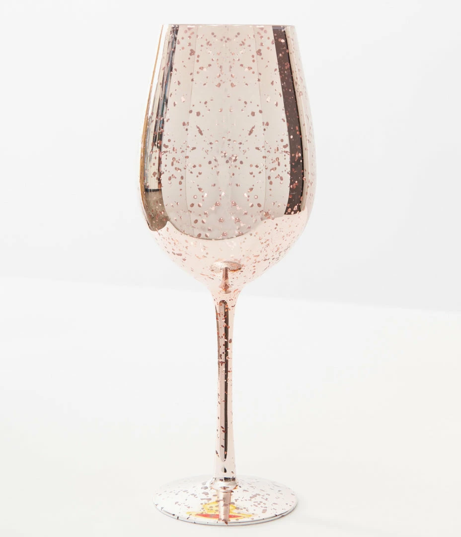 Faire (Weddingstar Inc.) Accessories Rose Gold Mercury Wine Glass
