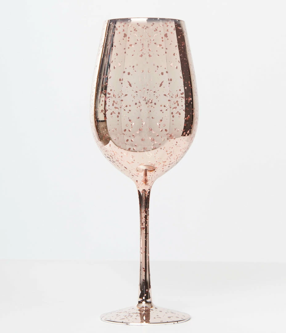 Faire (Weddingstar Inc.) Accessories Rose Gold Mercury Wine Glass