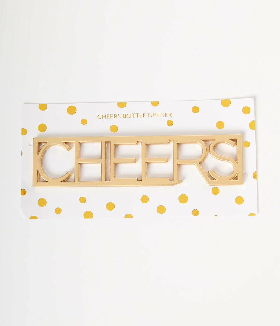 Faire (Weddingstar Inc.) Accessories Gold Cheers Bottle Opener
