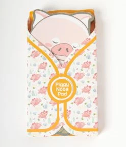Faire (Streamline) Accessories Yellow Pig In A Blanket Notepad