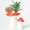 Faire (Streamline) Mini Mushroom Planter & Faux Succulent