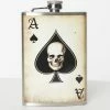 Trixie & Milo Accessories Skull Ace Of Spades Flask