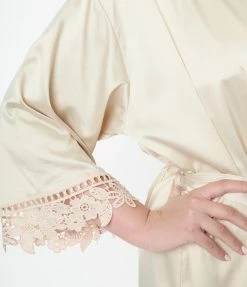 Simply Name It (Faire) Plus Size Champagne Satin Robe New Arrivals!
