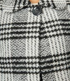 Atixo GmbH (Belsira) (Faire) Black & White Plaid Crop Jacket Clothing