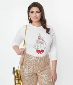 Unique Vintage Christmas Poodle Graphic Long Sleeve Clothing