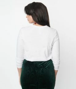 Unique Vintage Christmas Poodle Graphic Long Sleeve Clothing