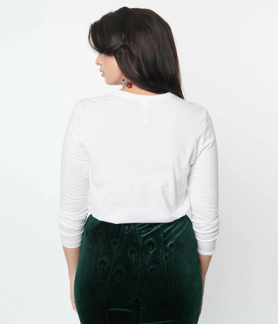 Unique Vintage Christmas Poodle Graphic Long Sleeve Clothing