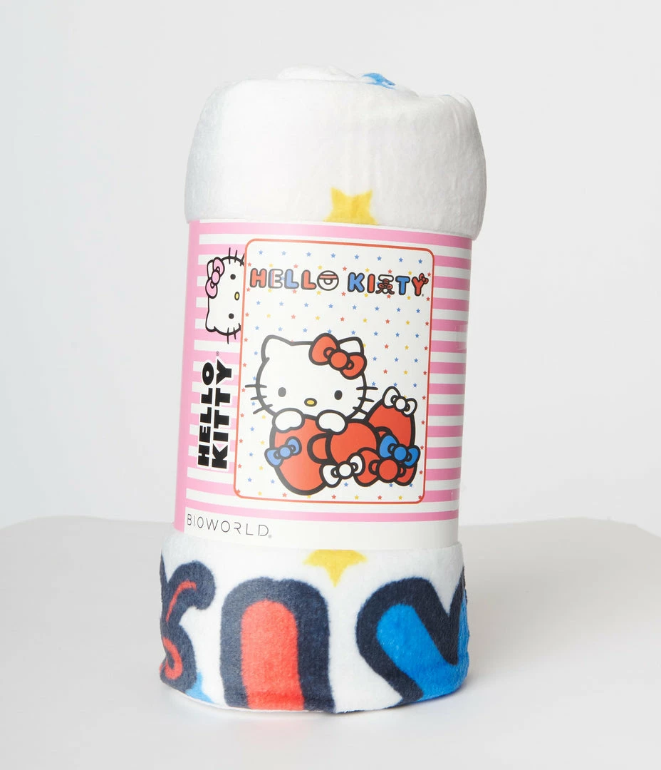 Bioworld Hello Kitty Bows Fleece Blanket Accessories