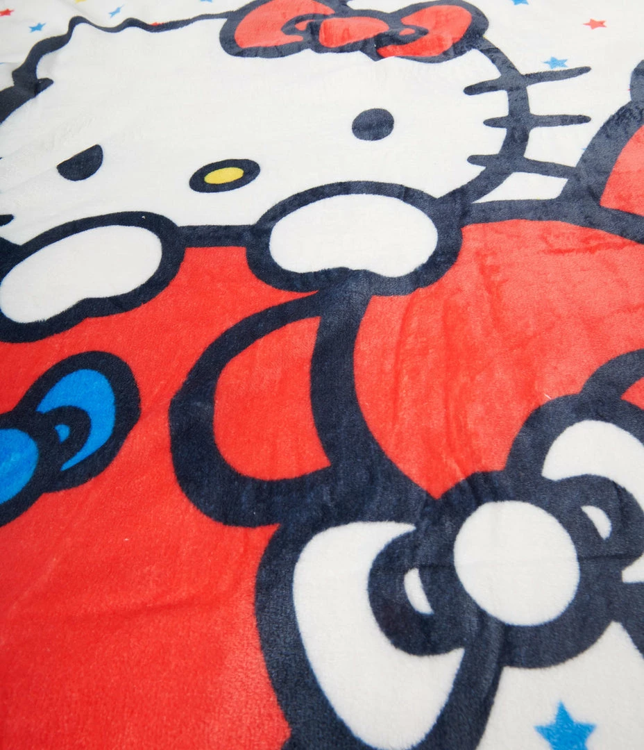 Bioworld Hello Kitty Bows Fleece Blanket Accessories