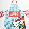 Bioworld Hello Kitty Blue Polka Dot Kitchen Apron