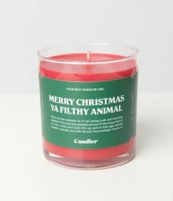 Candier New Arrivals! Merry Christmas Ya Filthy Animal Candle