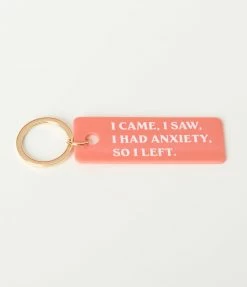 Candier I Came I Saw Anxiety Keychain