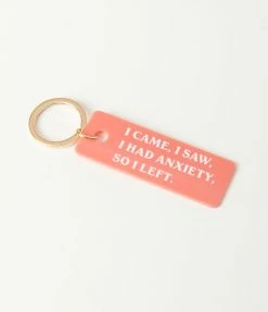 Candier I Came I Saw Anxiety Keychain