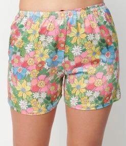 Spikes And Seams Flowerland Satin Pajama Set New Arrivals!