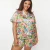 Spikes And Seams Plus Size Flowerland Pajama Set New Arrivals!
