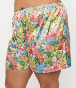 Spikes And Seams Plus Size Flowerland Pajama Set New Arrivals!