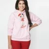 Betty Boop X Unique Vintage Pink Holiday Hoodie Clothing