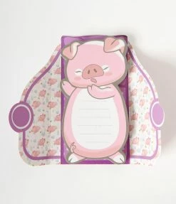 Faire (Streamline) Accessories Purple Pig In A Blanket Notepad