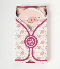 Faire (Streamline) Pink Pig In A Blanket Notepad