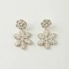 Joia Snowflake Beaded Drop Earrings