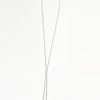 Joia Silver Rhinestone Lariat Necklace Flapper Accessories