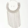 Joia Rhinestone Fringe Choker & Earring Set Accessories