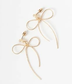 Joia Gold Bow Earrings