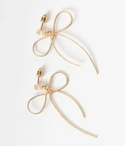 Joia Gold Bow Earrings