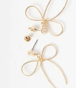 Joia Gold Bow Earrings