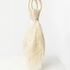 Ricki Designs Flapper Champagne Beaded Fringe Wristlet