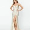 May Queen Inc. Clothing Champagne Beaded Deco Harlow Wedding Dress