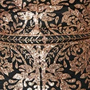 May Queen Inc. 1920s Style Plus Size Black & Gold Art Deco Glitter Mermaid Gown