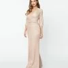 May Queen Inc. Rose Gold Glitter Mother Of The Bride Dress