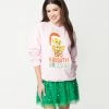 Looney Tunes X Unique Vintage Tweety Naughty Or Nice Sweatshirt Clothing