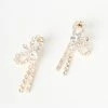 Joia Gold Rhinestone Bow Earrings