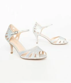 Fortune Dynamic Silver Rhinestone Heels