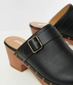 Fortune Dynamic Black Clog Heels