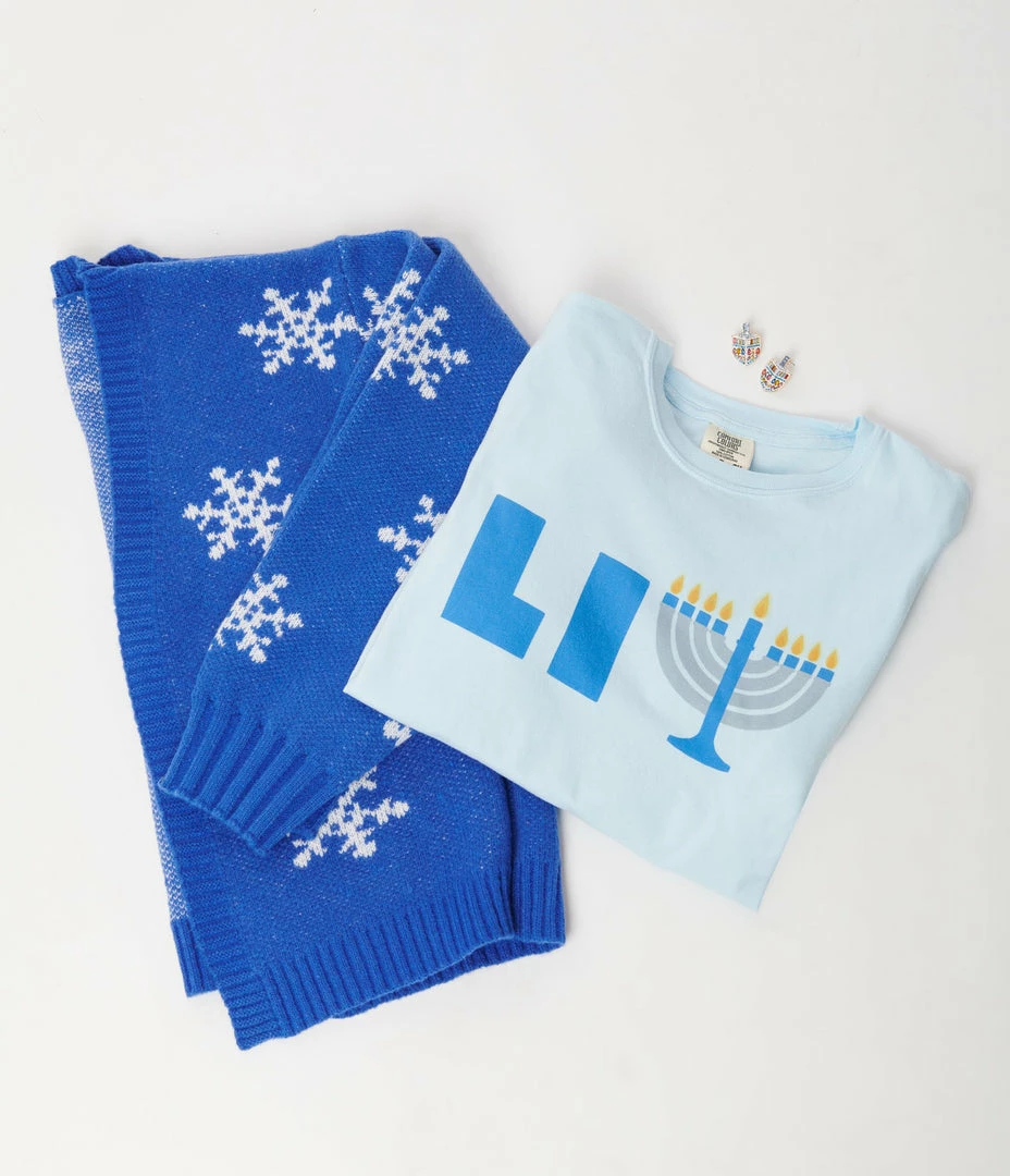 Femfetti Hanukkah Lit Long Sleeve Tee