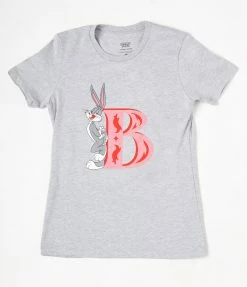 Looney Tunes X Unique Vintage Bug Bunny Fitted Graphic Tee New Arrivals!