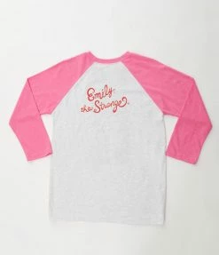 New Arrivals! Emily The Strange X Unique Vintage Pink Baseball Graphic Tee