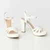 Fortune Dynamic Bachelorette Pure White Platform Heel Sandals